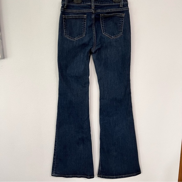 Michael Kors Selma Flare Button Front High Rise Jeans Blue Size 4 - Picture 4 of 15